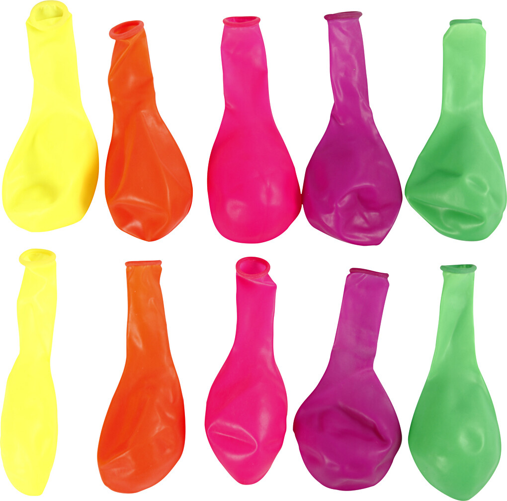 Neon Balloner Runde Stk