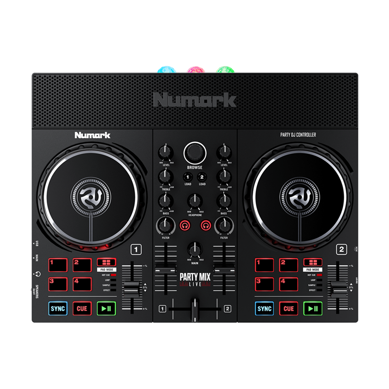 Numark Party Mix Live Controller Med Indbygget Højttalere Diskolys