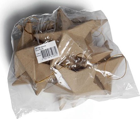 Pap Stjerne 10cm Stk