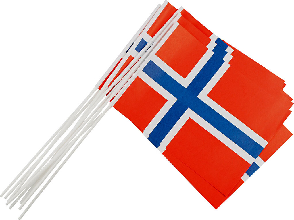 Papirflag Norsk Str 20x25 Stk
