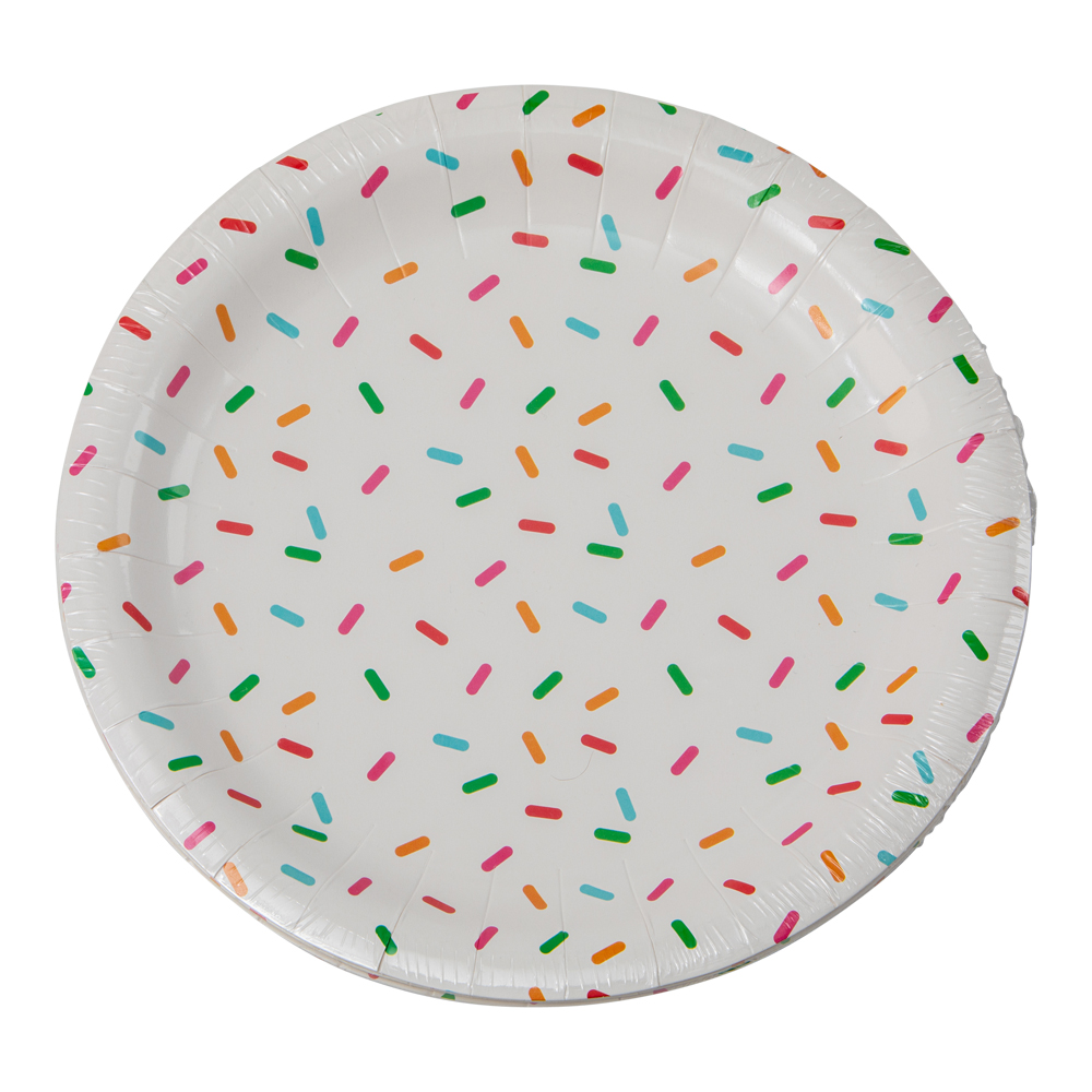 Paptallerken Med Krymmeldesign