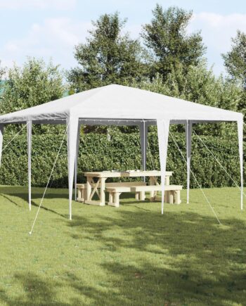 Party Telt Hvidt 400  400  266 Polyethylen Stål