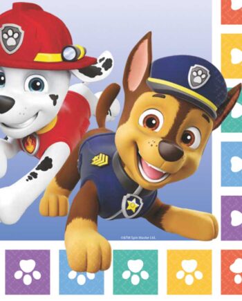 Paw Patrol Servietter Stk Mighty Pups
