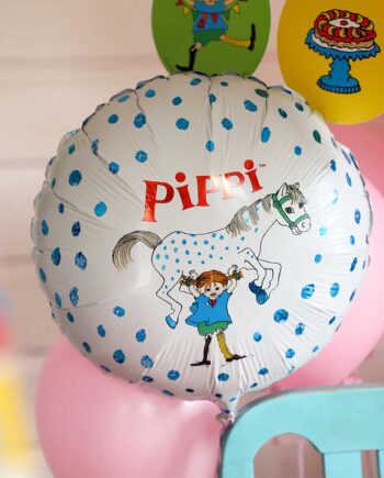 Pippi Langstrømpe Folieballon 45cm