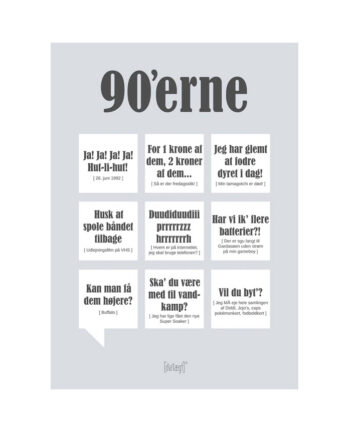 Plakat 90erne Dialægt Str