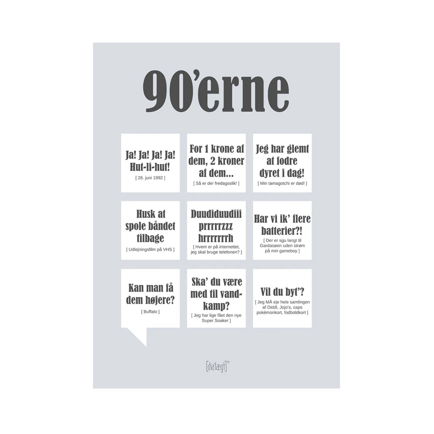 Plakat 90erne Dialægt Str