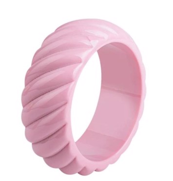 Plastik Armring Vintage Colorful Resin Lyserød