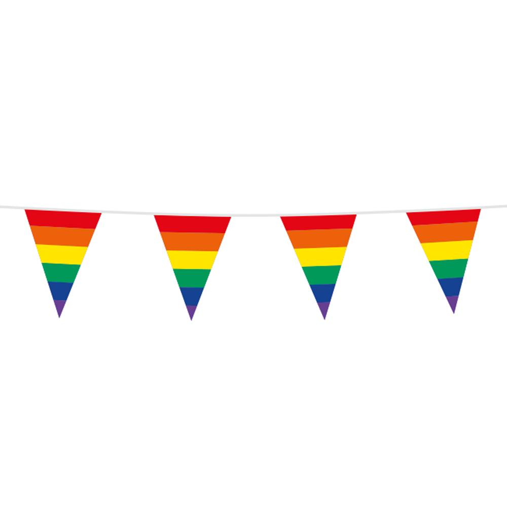 Regnbue Vimpel Banner 10m