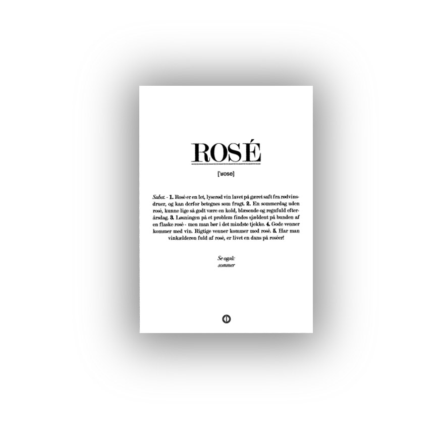 Rose Citatplakat Kort