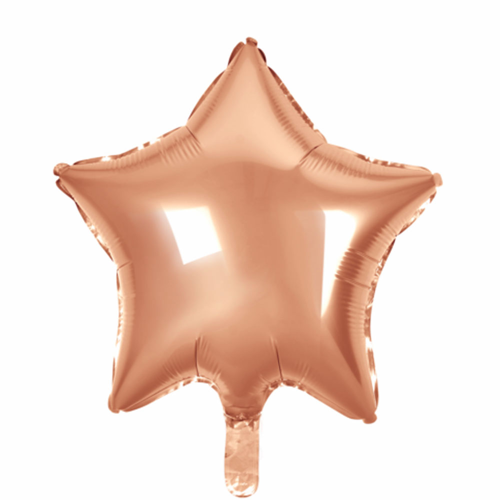 Rose Gold Folieballon Stjerne