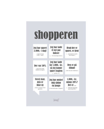 Shopperen Citatplakat Kort