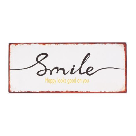 Sjovt Emaljeskilt Smile