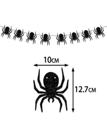 Skræmmende Uhyggelig Halloween Pynt Edderkopper