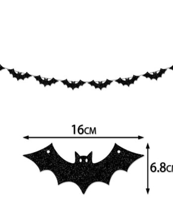 Skræmmende Uhyggelig Halloween Pynt Flagermus