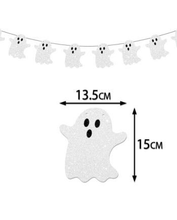 Skræmmende Uhyggelig Halloween Pynt Hvide Spøgelser