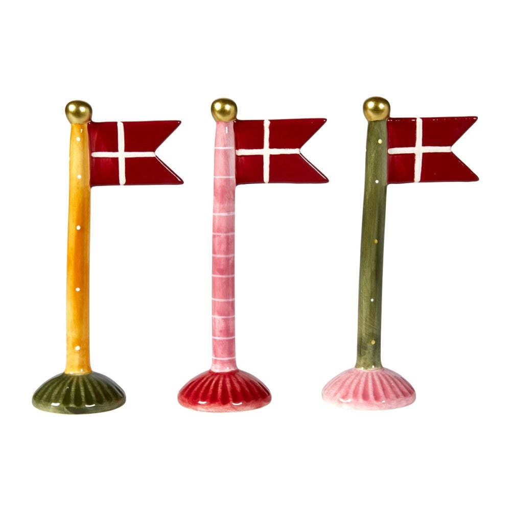 Speedtsberg Keramik Flag H19cm Grøn