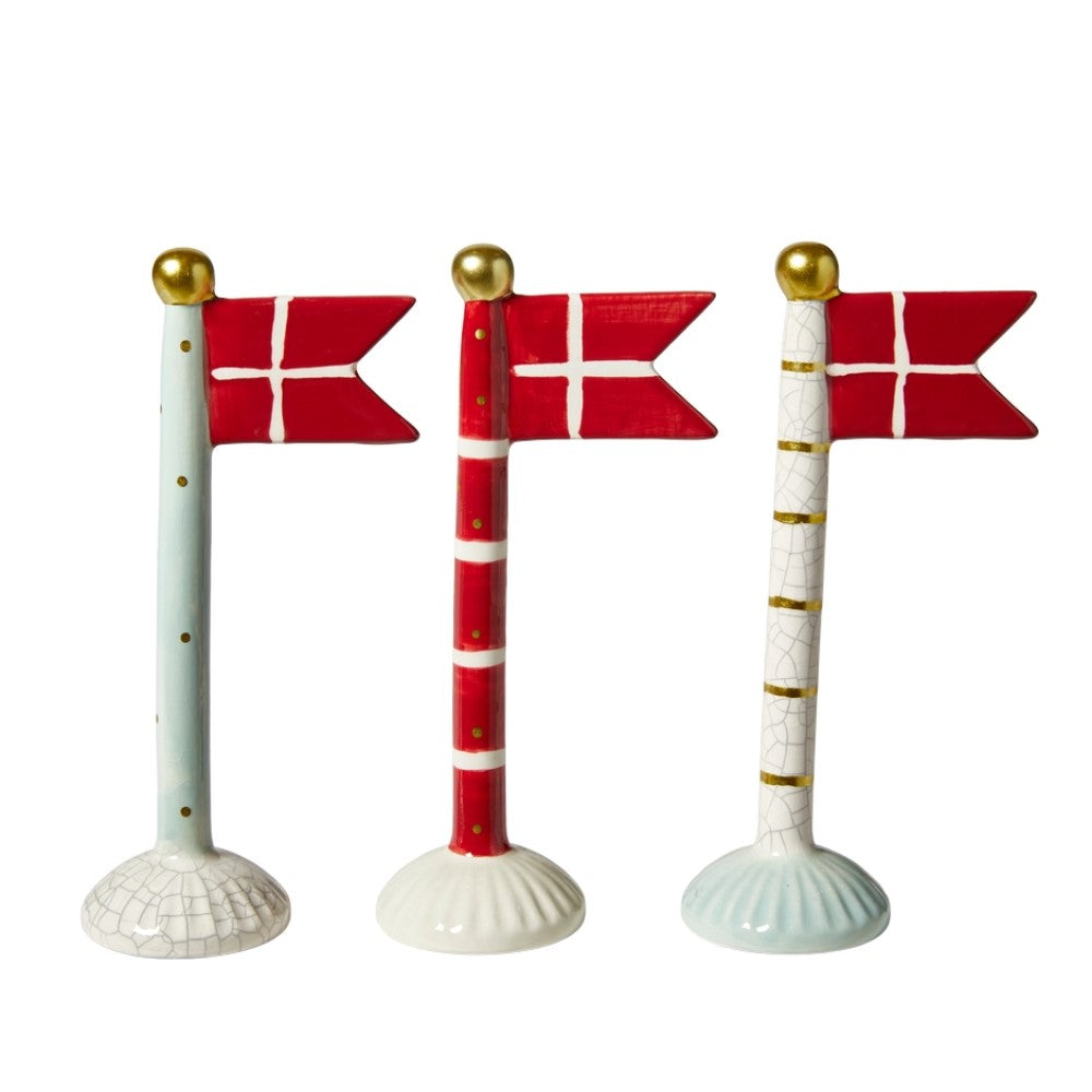 Speedtsberg Keramik Flag H19cm Hvid Raku