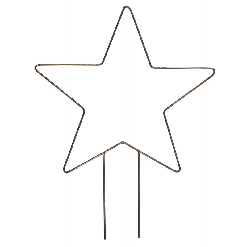 Stjerne Dobbeltspyd Messing Finish Laursen :