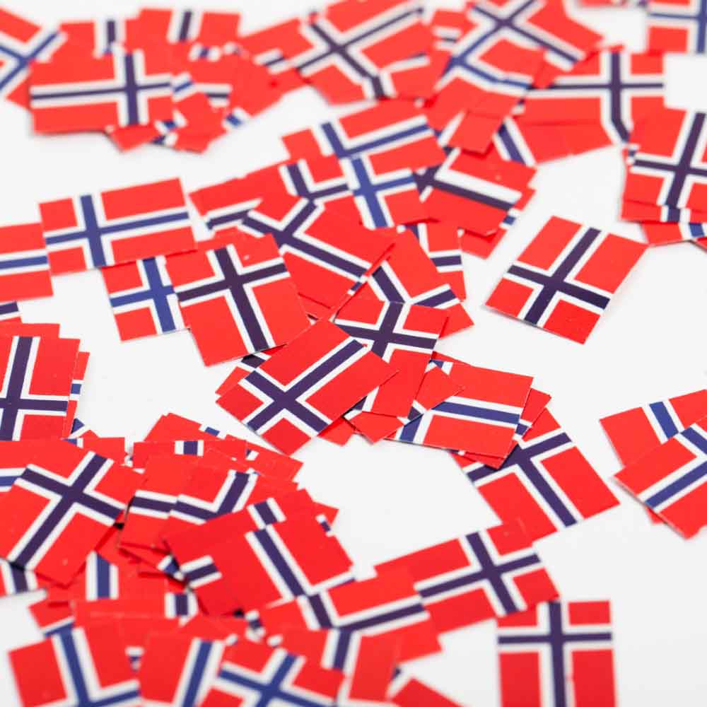 Strøflag Norge150 Stk