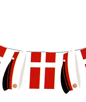 Studenter Guirlande Med Røde Huer Flag