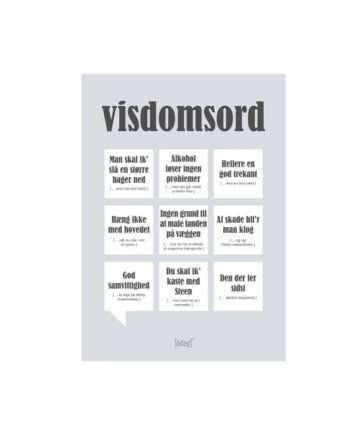 Visdomsord Citatplakat Kort