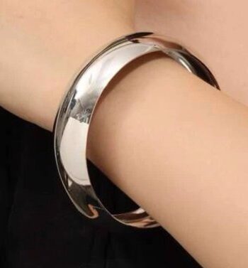 Armring Cuff Rund Sølv