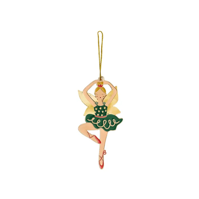 Ballerina Julepynt Metal