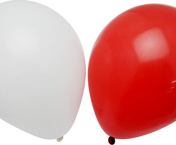 Ballon Rød Hvid Stk Scanseason