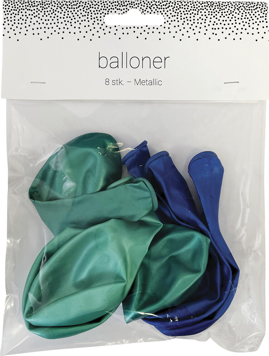 Ballon Stk Blå Metallic Mix Scanseason