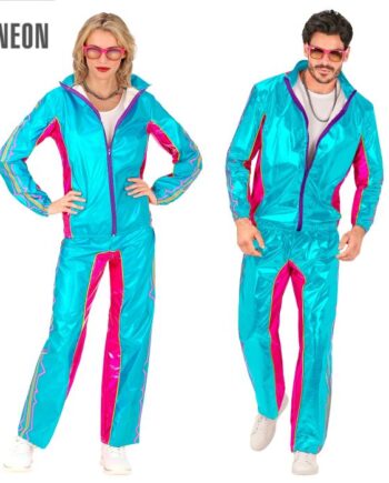 Blå Retro Disco Træningsdragt Dele