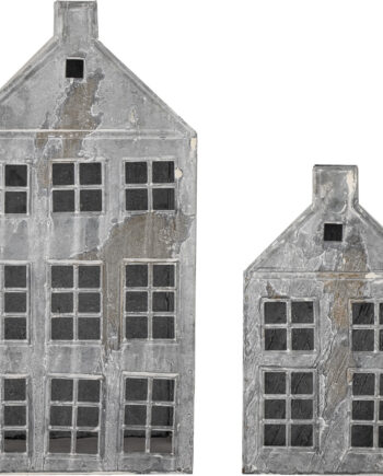 Bloomingville Heidrun Lanterne Hus Grå Metal Stk