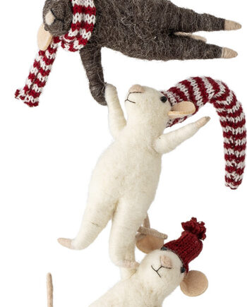 Bloomingville Peo Juleornament Hvid Uld