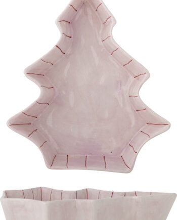 Bloomingville Shirly Jule Serveringsfad Rosa Stentøj Keramik