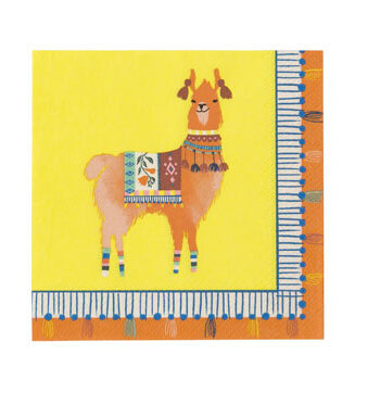 Boho Lama Cocktail Servietter Stk