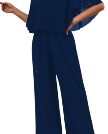 Buksedragt Med Blondeoverdel Liselotte Navy