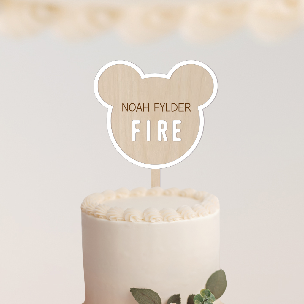 Caketopper Til Børn Bamsefigur