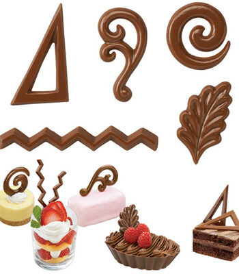 Chokoladeform Dessert Pynt