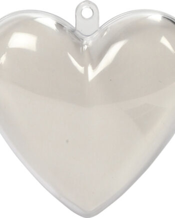Deko Hjerte Transparent Stk Creativ Company