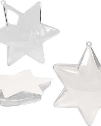 Deko Stjerne Transparent Stk Creativ Company