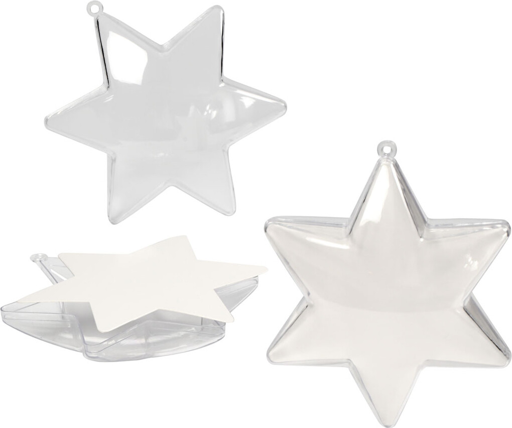 Deko Stjerne Transparent Stk Creativ Company