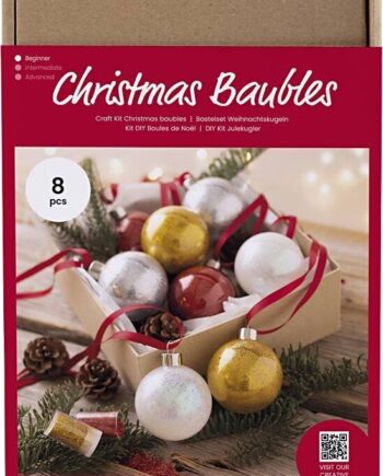 Diy Kit Julekugler Glitter Creativ Company