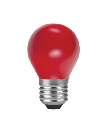 E27 Led Kronepære G45 Rød Party Colour Premium