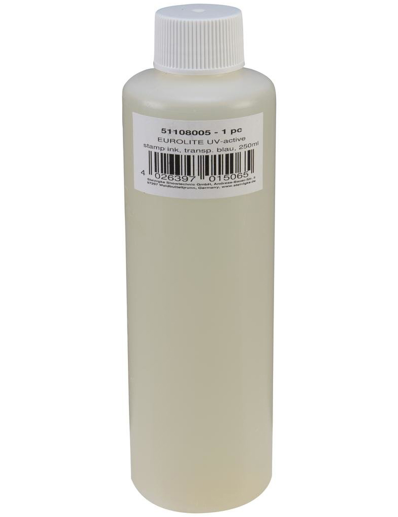 Eurolite Stempel Væske 250ml Transparent Blå