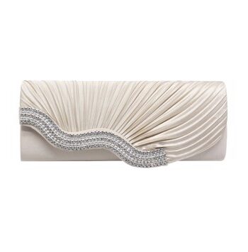 Fest Clutch Cocktailtaske Lillian Creme