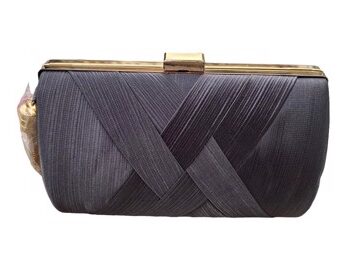 Fest Clutch Cocktailtaske Scarlet Mørk Sølvgrå