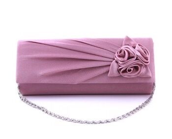 Fest Clutch Rosemary Gammelrosa Fest Taske Rosa Satin