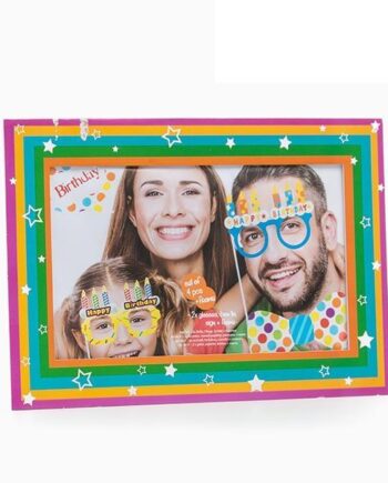 Fødselsdags Rekvisitter Til Fotobooth Sæt Med