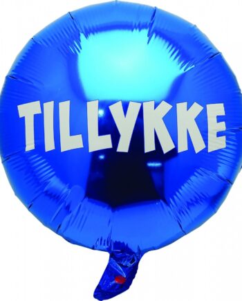 Folieballon Blå Tillykke Scanseason