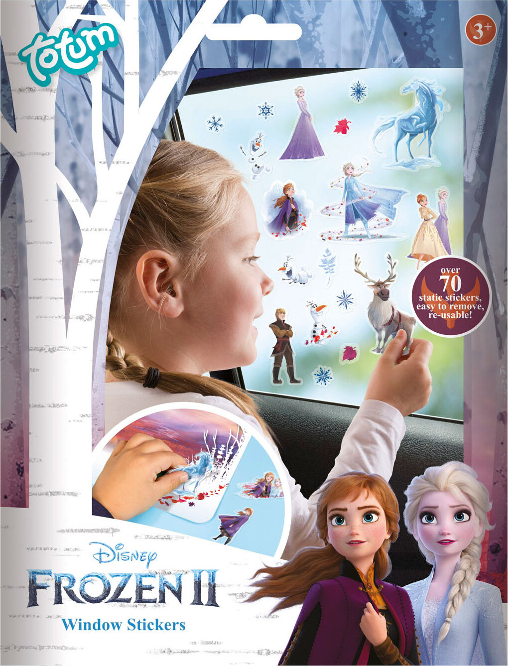 Frost Disney Vindue Klistermærker Genanvendelige Totum
