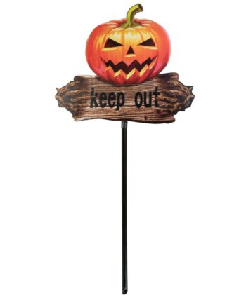 Halloween Græskarskilt Keep Out